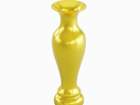Classic Gold Vase 01 3D Model