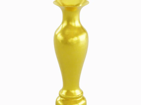Classic Gold Vase 01 3D Model