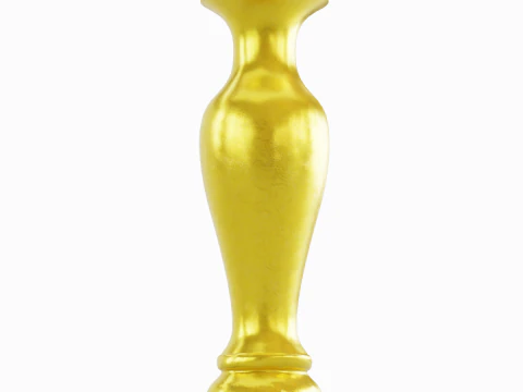 Classic Gold Vase 01 3D Model