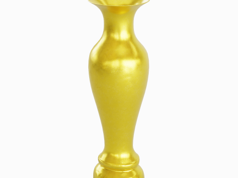 Classic Gold Vase 01 3D Модель