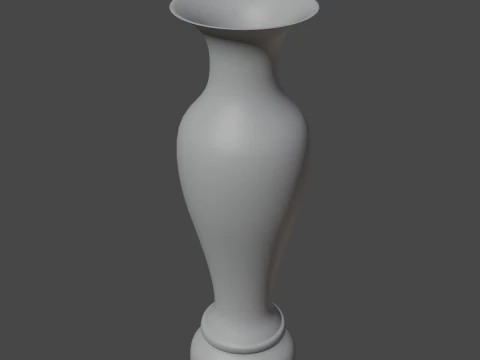 Classic Gold Vase 01 3D Model