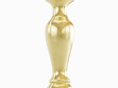 Classic Gold Vase 02 Modèle 3D