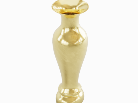 Classic Gold Vase 02 Modèle 3D