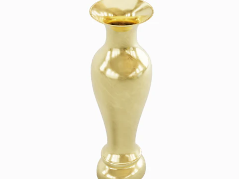 Classic Gold Vase 02 3D Model