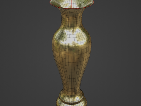 Classic Gold Vase 02 Modèle 3D