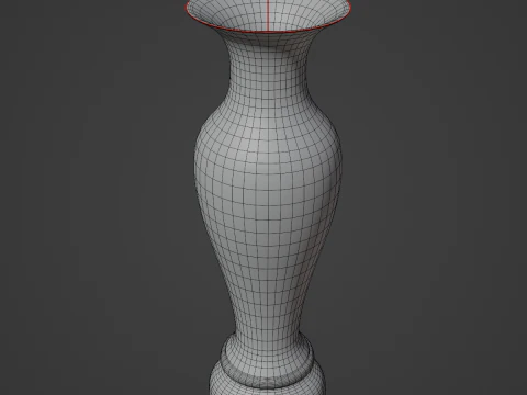 Classic Gold Vase 02 3D Model