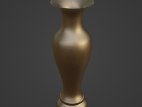 Classic Bronze Vase 3D Model