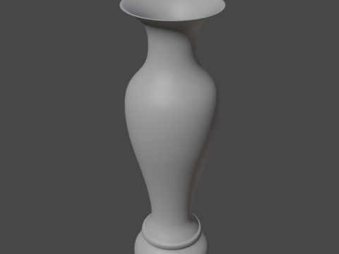 Classic Bronze Vase 3D Model