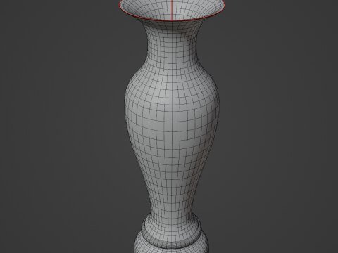 Classic Bronze Vase 3D Model
