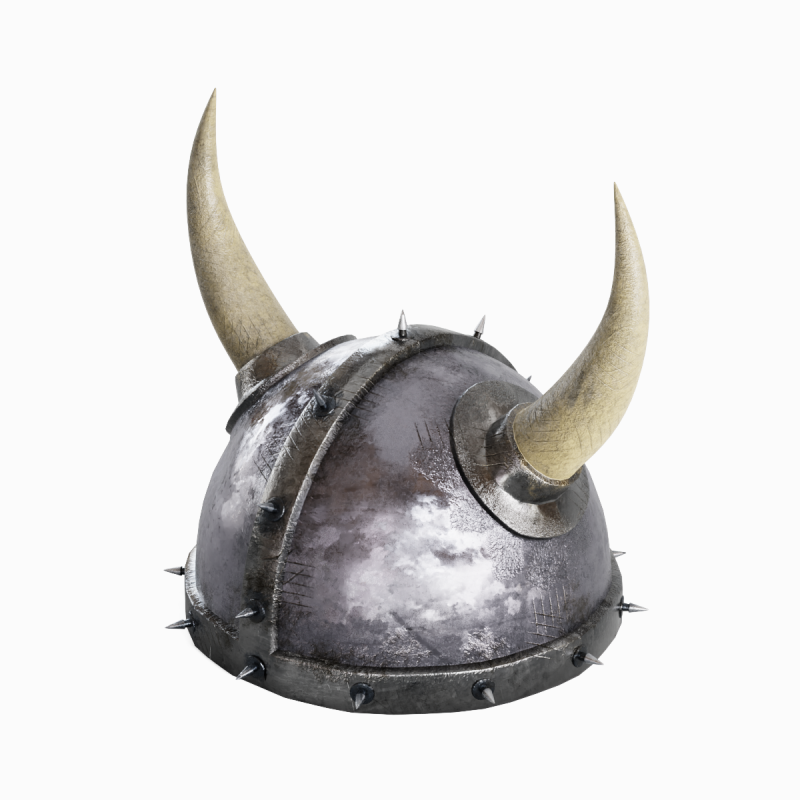 Viking Helmet B 01 Model 3D .c4d .max .obj .3ds .fbx .stl .blend