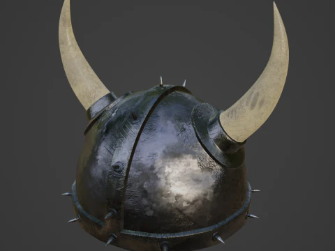 Viking Helmet B 01 3D Model