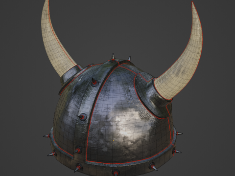 Viking Helmet B 01 Modello 3D