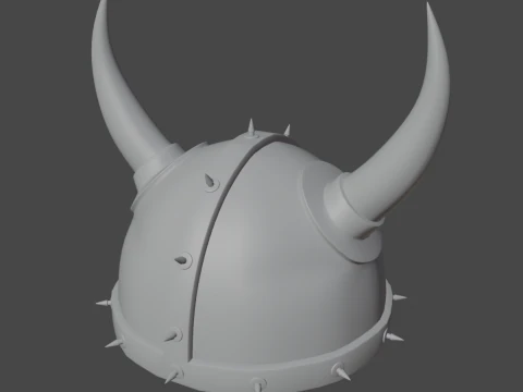 Viking Helmet B 01 3D Model