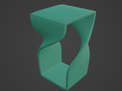Twisted Stool for Childs 02 Modelo 3D