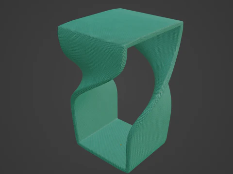 Twisted Stool for Childs 02 3D Model