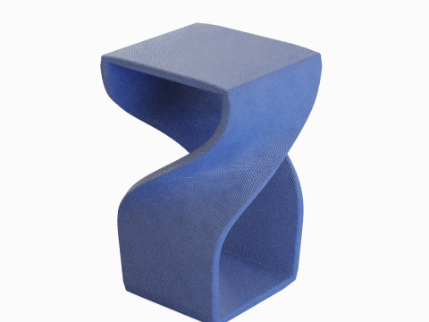 Twisted Stool for Childs 03 3D Model