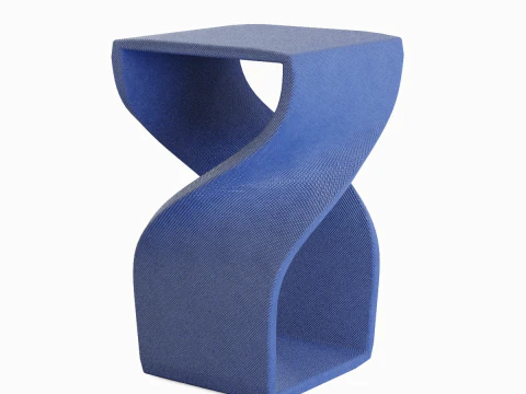 Twisted Stool for Childs 03 3D Model