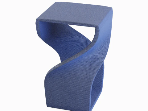 Twisted Stool for Childs 03 3D Model
