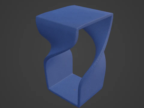 Twisted Stool for Childs 03 3D Model