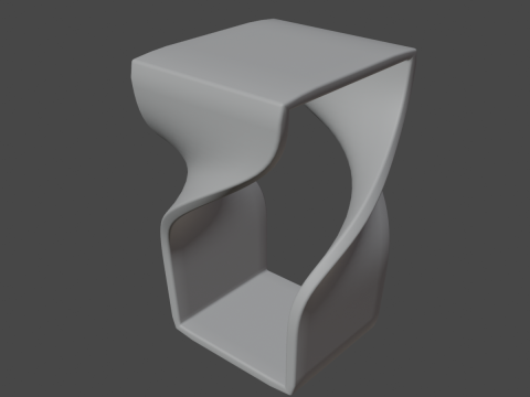 Twisted Stool for Childs 03 Modelo 3D