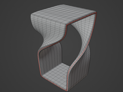 Twisted Stool for Childs 03 Modelo 3D