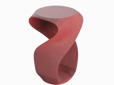 Twisted Stool for Childs B 01 3D 模型