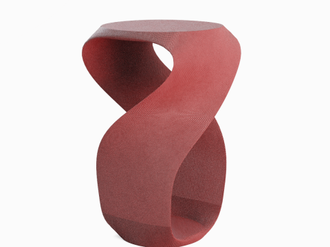 Twisted Stool for Childs B 01 3D Model
