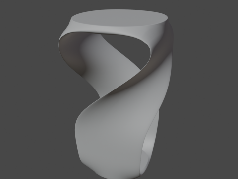Twisted Stool for Childs B 01 3D Model