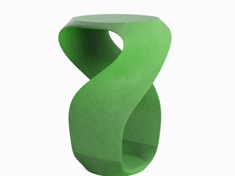 Tabouret torsad&eacute; pour enfant B 02 Modèle 3D