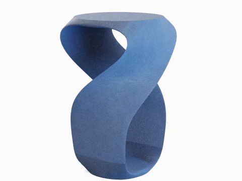 Twisted Stool for Childs B 03 3D Model