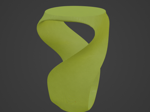 Twisted Stool for Childs B 04 3D Model