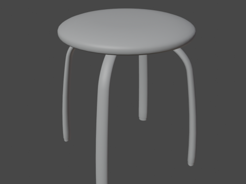 Steel Stool F 01 Modèle 3D