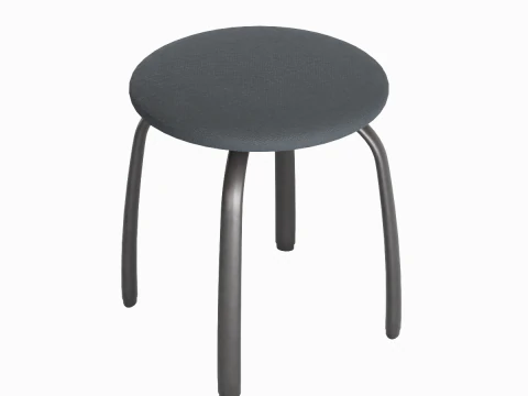 Steel Stool F 02 3D Model