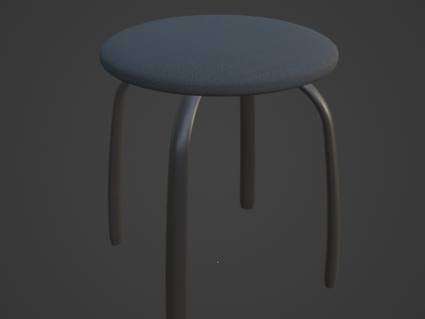 Steel Stool F 02 3D Модель