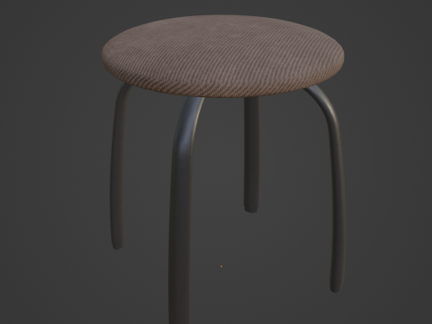 Steel Stool F 03 3Dモデル