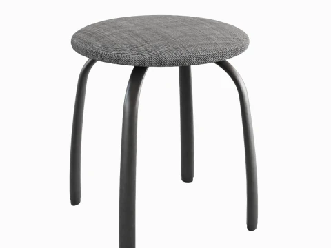Steel Stool F 04 3D Model