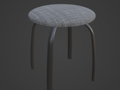 Steel Stool F 04 3D मॉडल