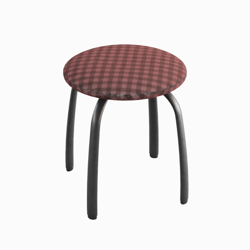 Steel Stool F 05 Model 3D .c4d .max .obj .3ds .fbx .stl .blend