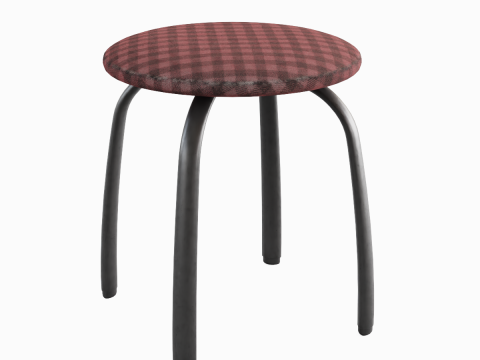 Steel Stool F 05 Model 3D