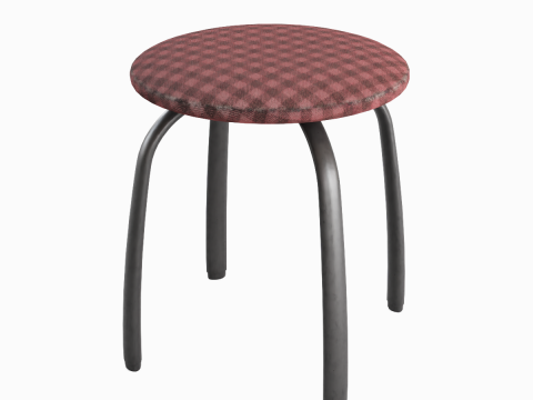 Steel Stool F 05 Model 3D