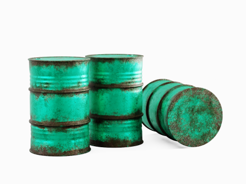 Used Steel Barrel 02 3D मॉडल