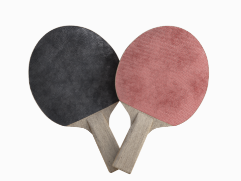 Table Tennis Rackets Model 3D