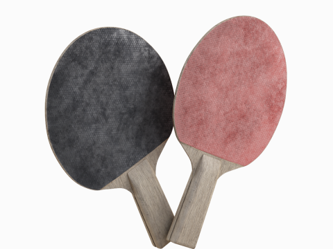 Table Tennis Rackets Model 3D