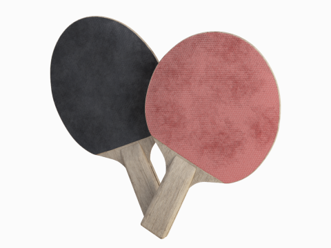 Table Tennis Rackets Model 3D