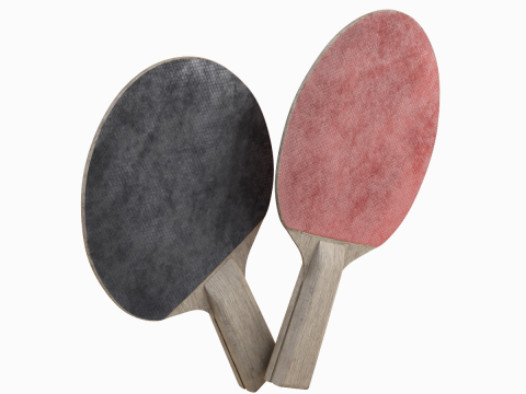 Table Tennis Rackets Model 3D