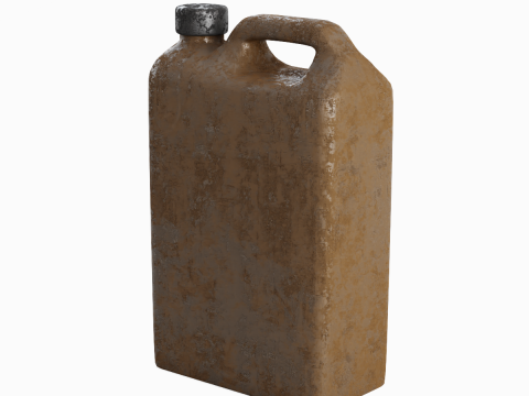Old Plastic Canister 01 3D Model