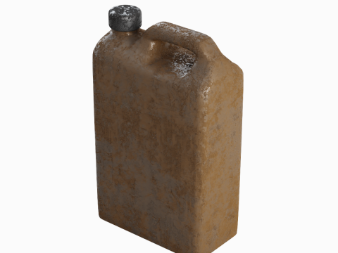 Old Plastic Canister 01 3D Model