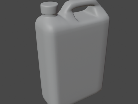 Old Plastic Canister 01 3D Model