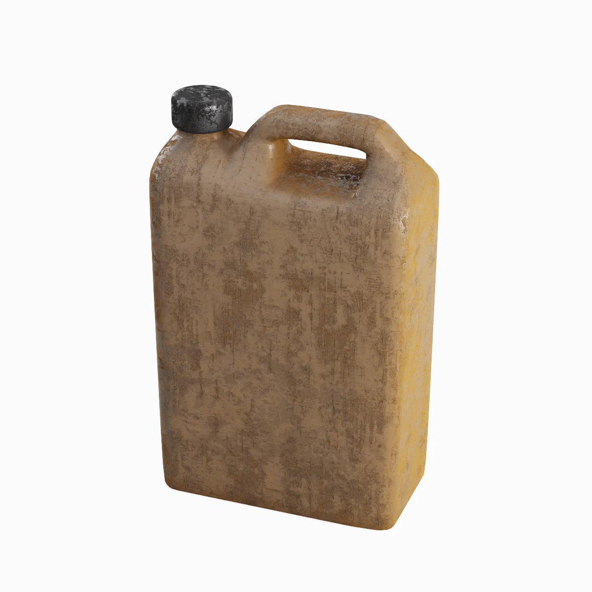 Old Plastic Canister 02 3D Model .c4d .max .obj .3ds .fbx .stl .blend