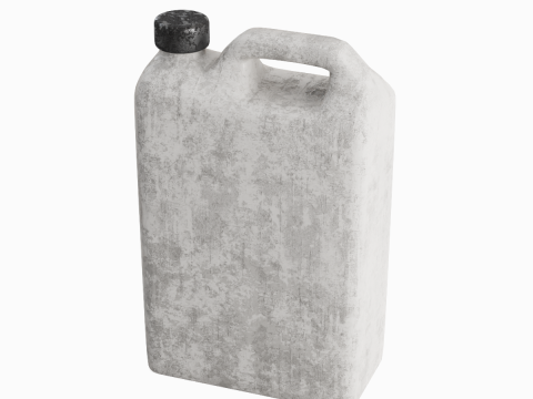 Old Plastic Canister 03 3D 模型